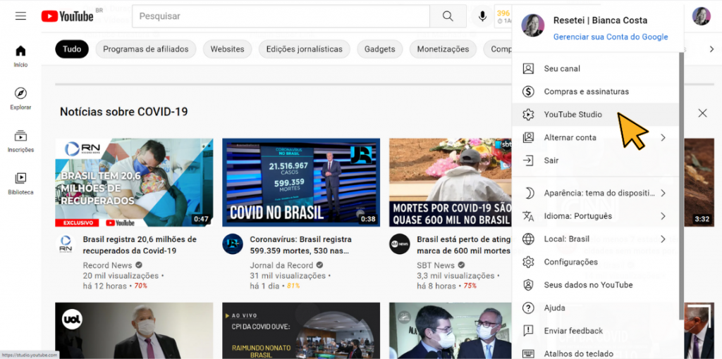 Marca D Gua Youtube Como Colocar Nos Seus V Deos Resetei